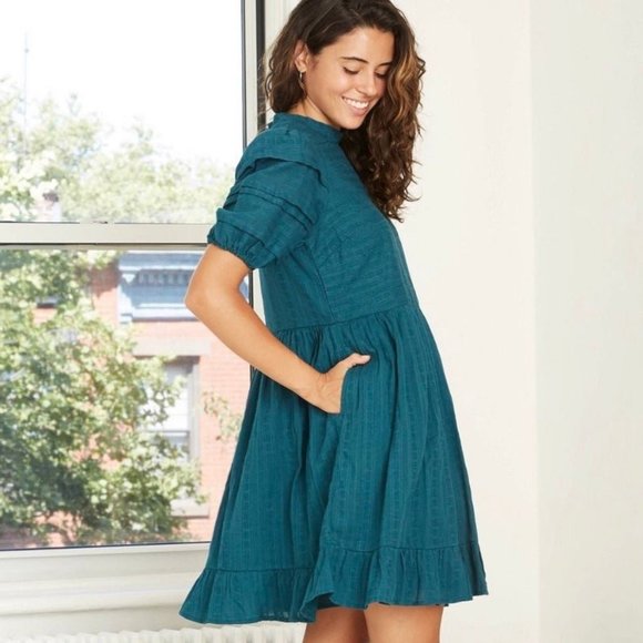 Universal Thread Teal BOHO Dress With Hidden Pockets XXL NWT - Picture 2 of 16